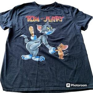 Men’s Women’s Vintage Tom & Jerry Shirt Sz XL Hanna-Barbara T-Shirt    #13